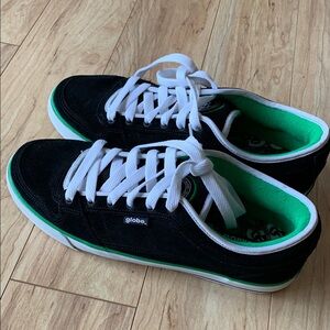 Globe Taj Burrow Black and Green Skate Sneakers